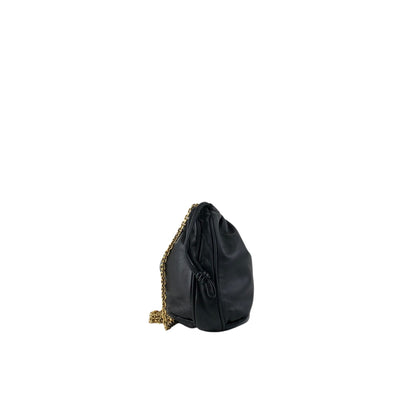 LOEWE Anagram Chain Shoulder bag Black Vintage nver62
