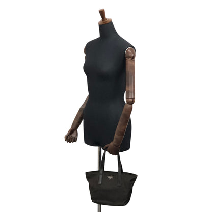 PRADA Tessuto Triangle Logo Handbag Brown Vintage 8wyzby