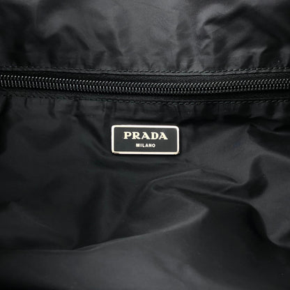 PRADA Tessuto Triangle Logo Handbag Black Vintage w5jss8