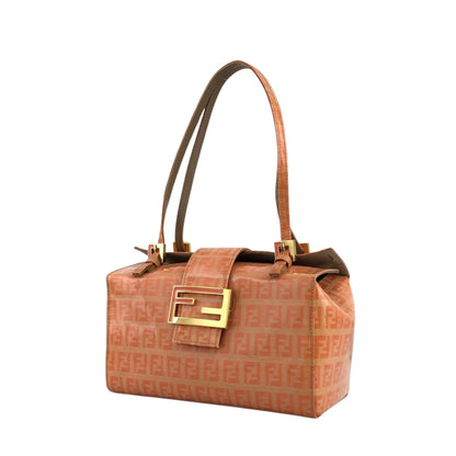 FENDI Zucchino Handbag Orange Vintage snr2vs