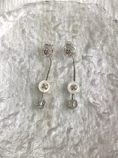 Christian Dior Pierced Silver Vintage 23jygt