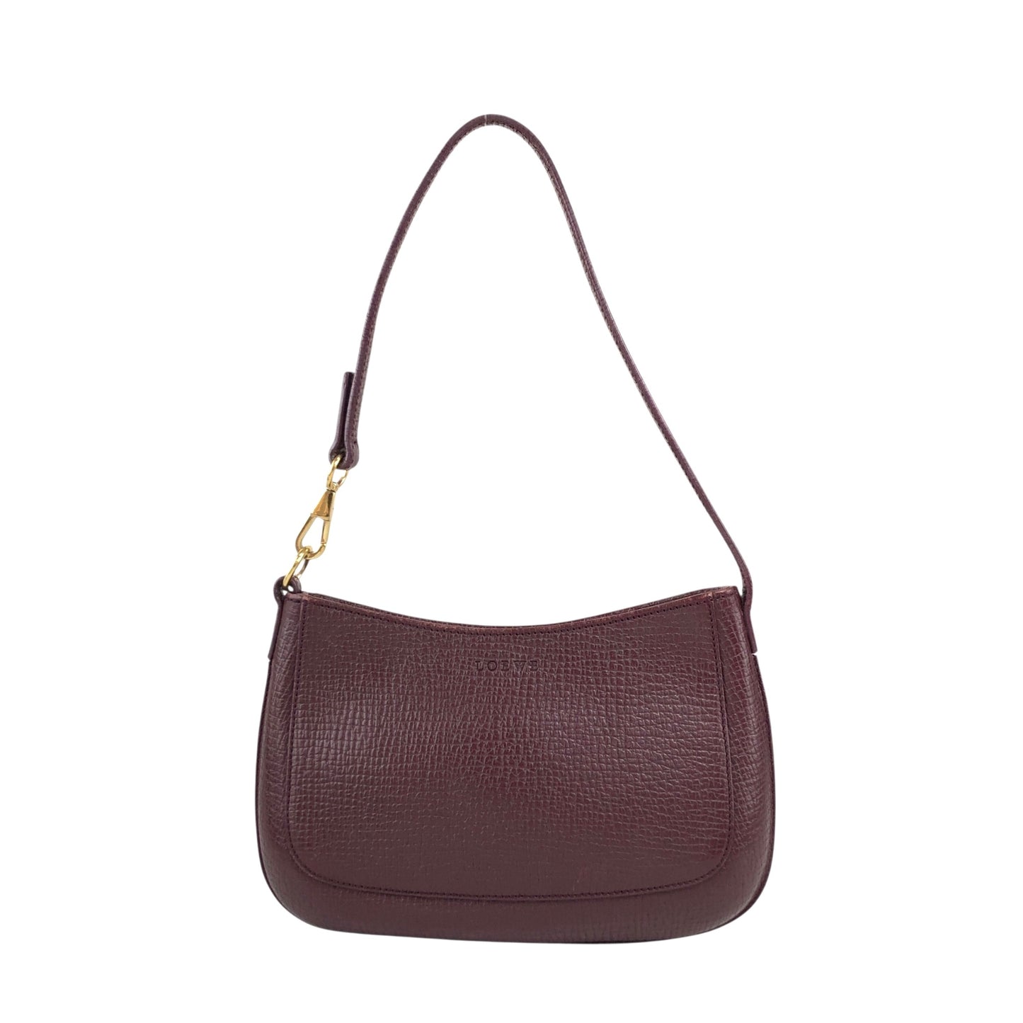 LOEWE Logo Embossed Small Handbag Bordeaux Vintage d75auv