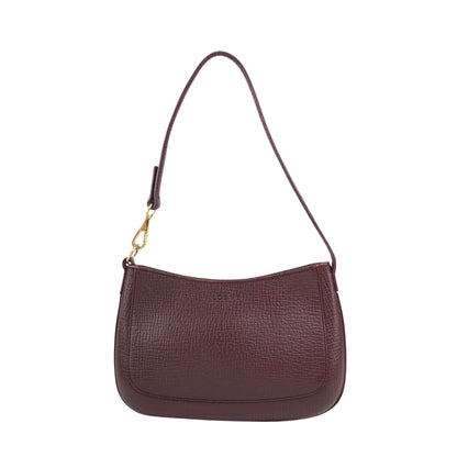 LOEWE Logo Embossed Small Handbag Bordeaux Vintage d75auv