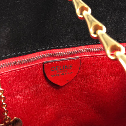 CELINE Chain Shoulder bag Black Vintage a7wb8n
