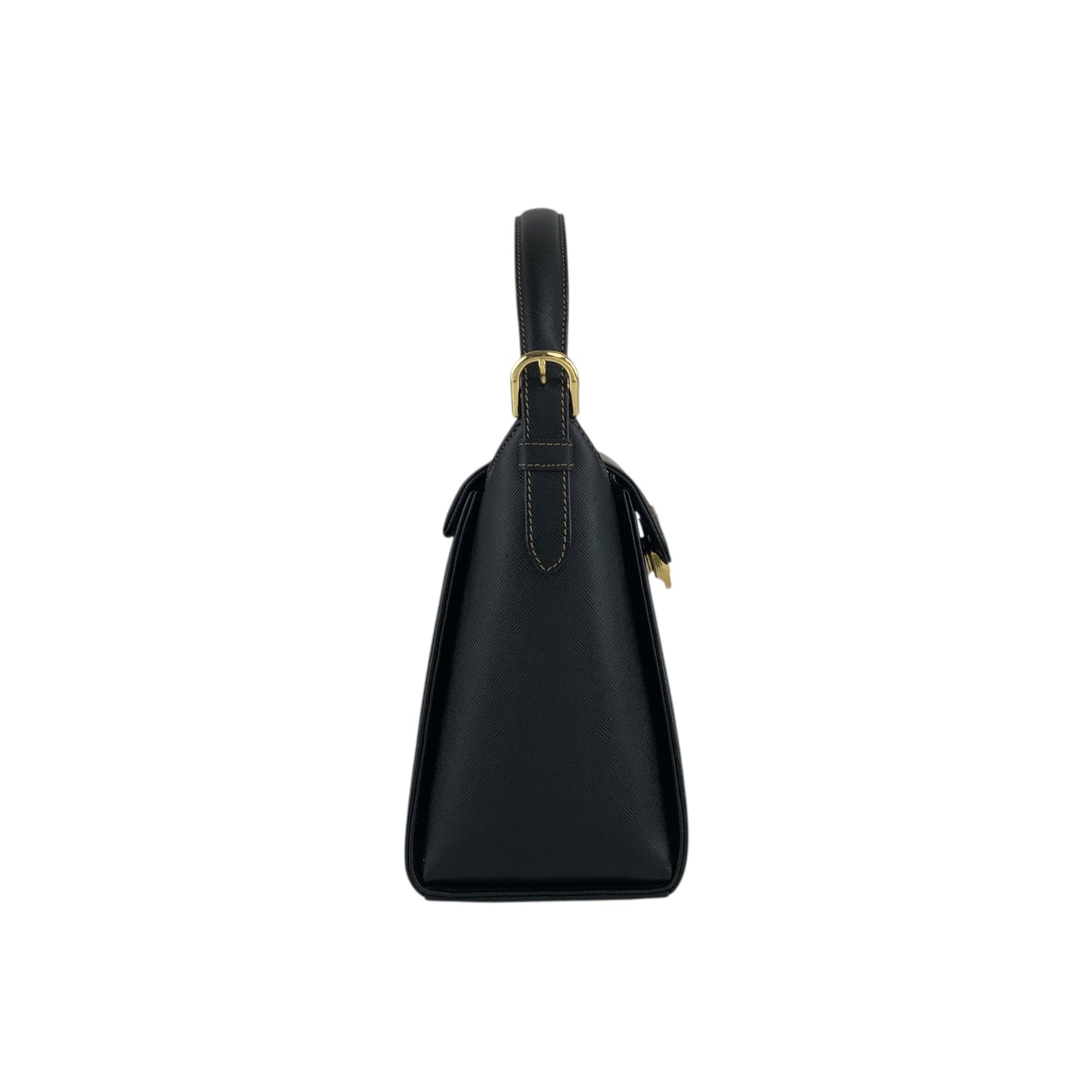 VALENTINO GARAVANI Logo Handbag Black Vintage exeyzp