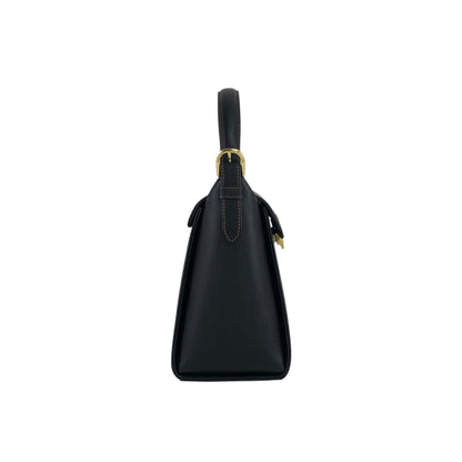 VALENTINO GARAVANI Logo Handbag Black Vintage exeyzp