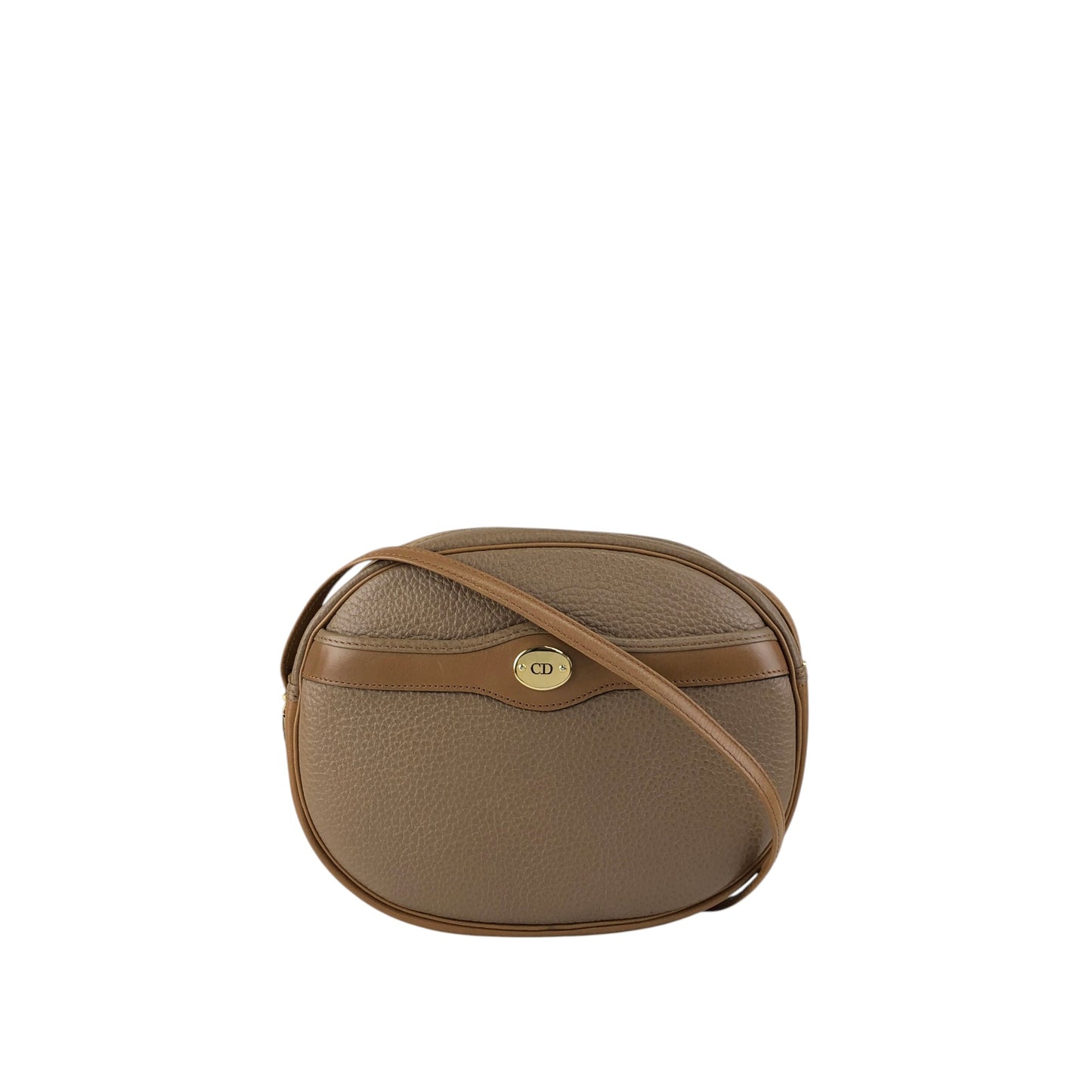 Christian Dior CD Logo Shoulder bag Brown Vintage 53vw5f
