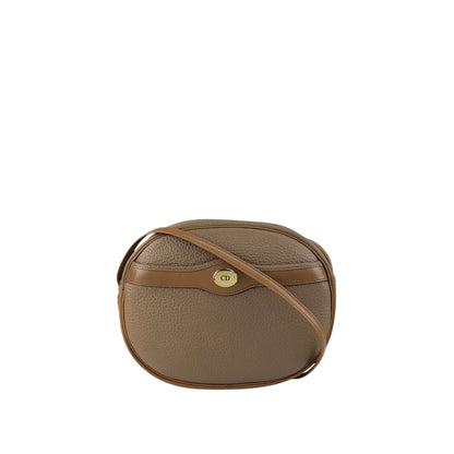 Christian Dior CD Logo Shoulder bag Brown Vintage 53vw5f