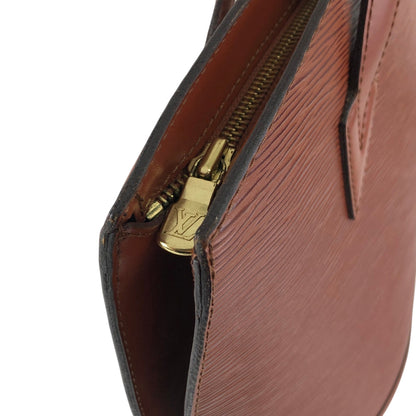 LOUIS VUITTON Epi Handbag Brown Vintage u5h6dx