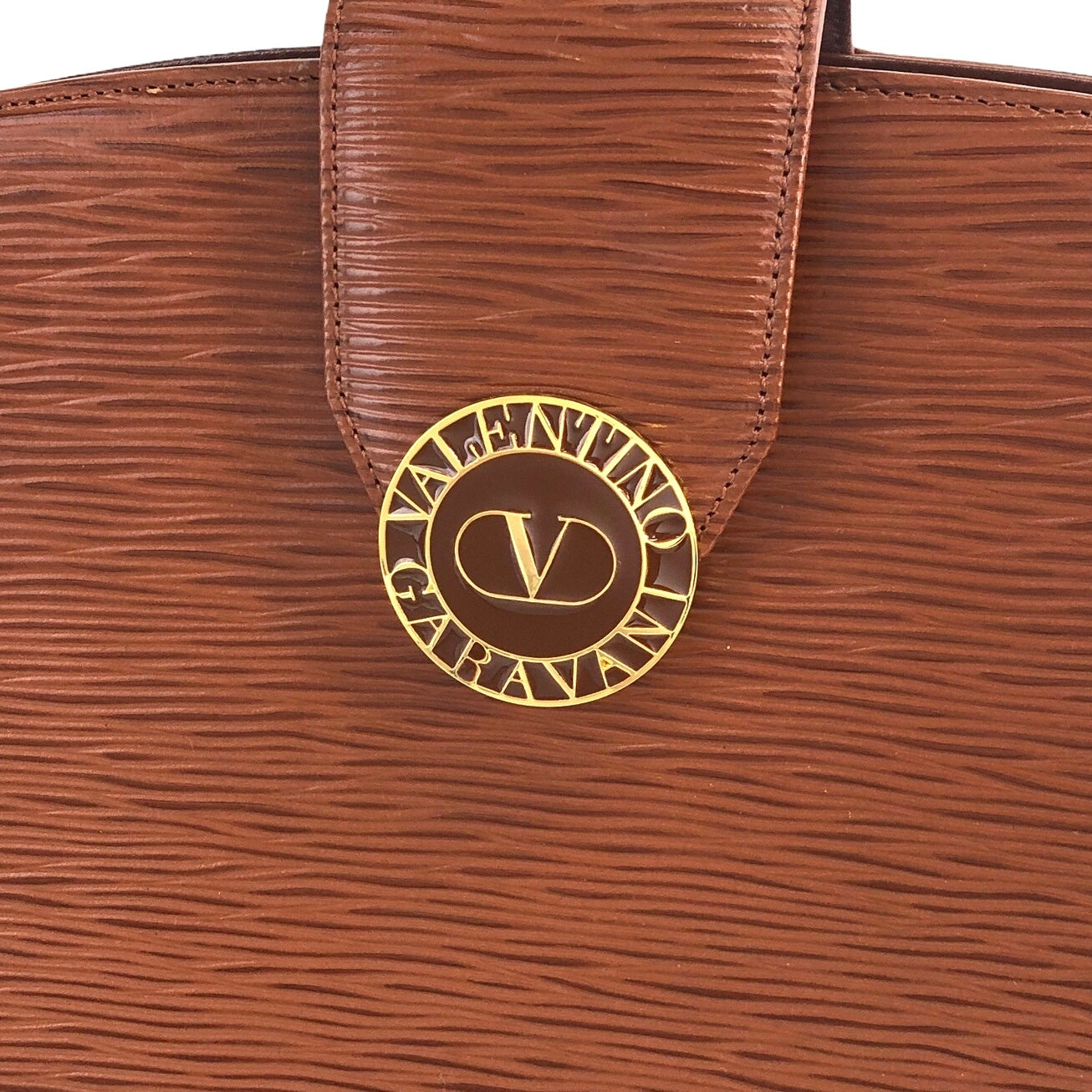 VALENTINO GARAVANI Logo Shoulder bag Brown Vintage 5vm7h6