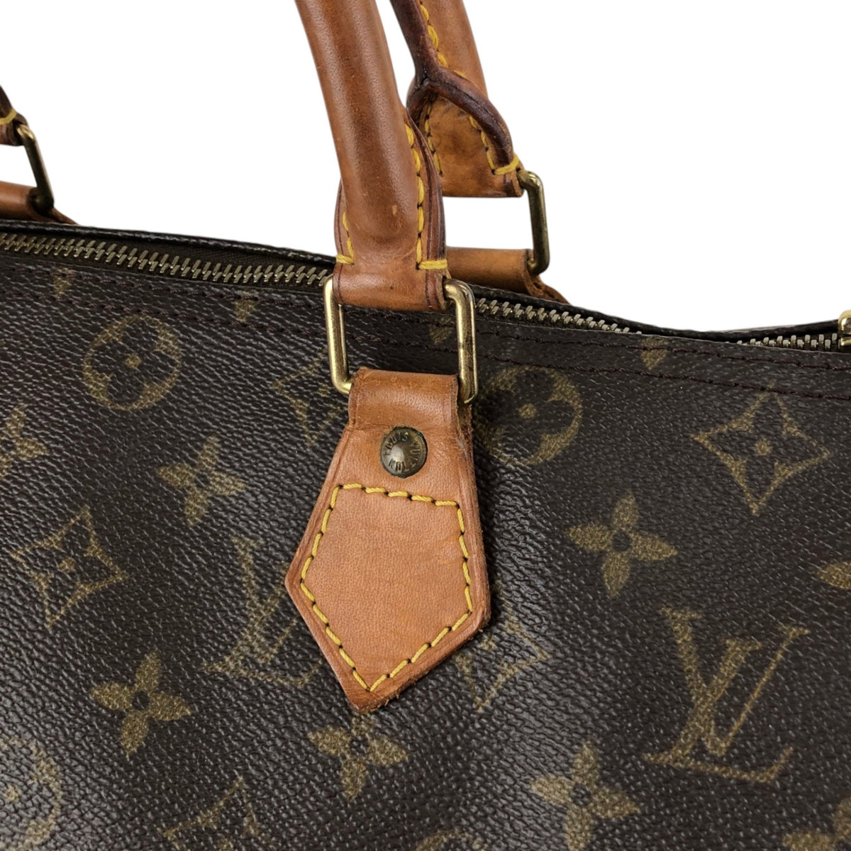 LOUIS VUITTON Monogram Small Boston bag Handbag Brown Vintage v6mtpu
