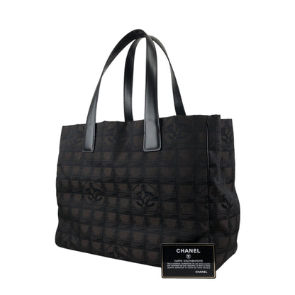 CHANEL New Travel Line Totebag Brown Vintage fxv5jr