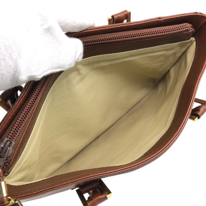 LOEWE Anagram Handbag Brown Vintage tewjne