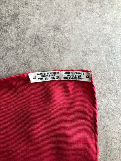 HERMES SILK Scarf Red ESTIVAL Vintage 42vybt