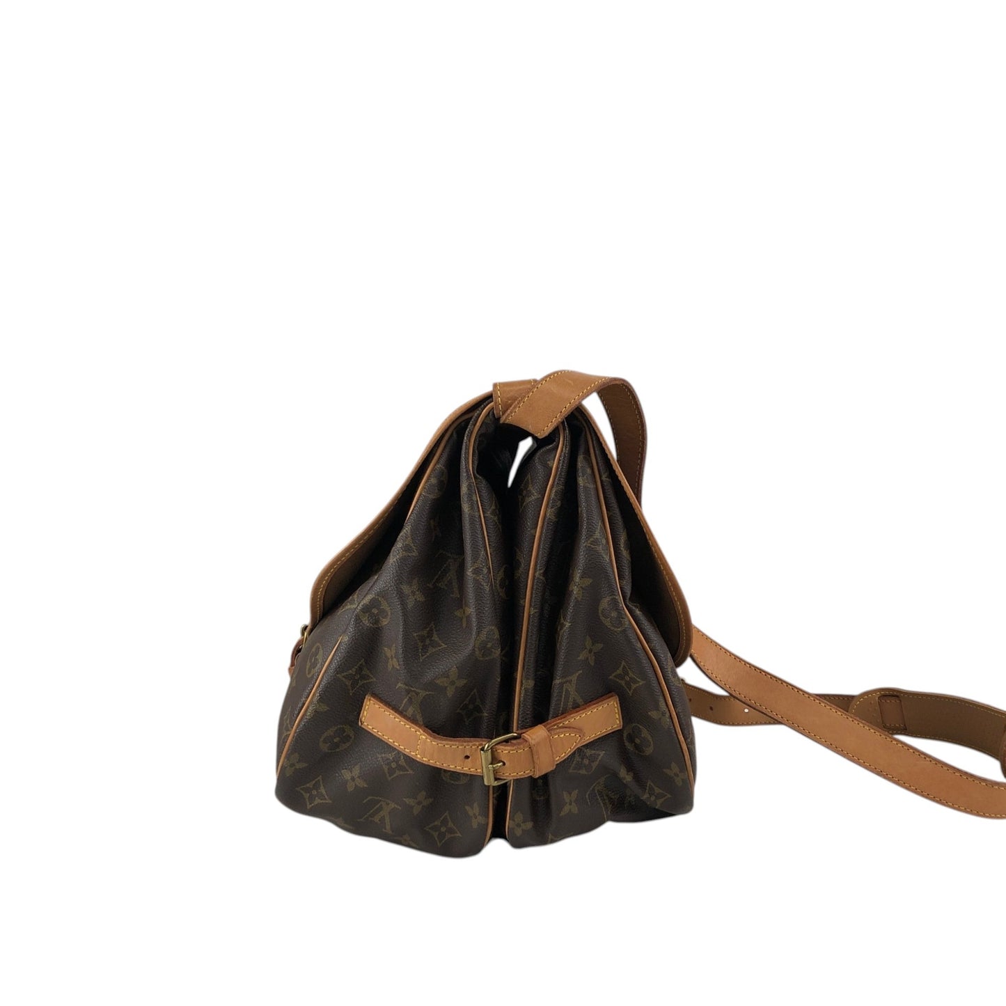 LOUIS VUITTON Monogram Shoulder bag Brown Vintage jer2hr
