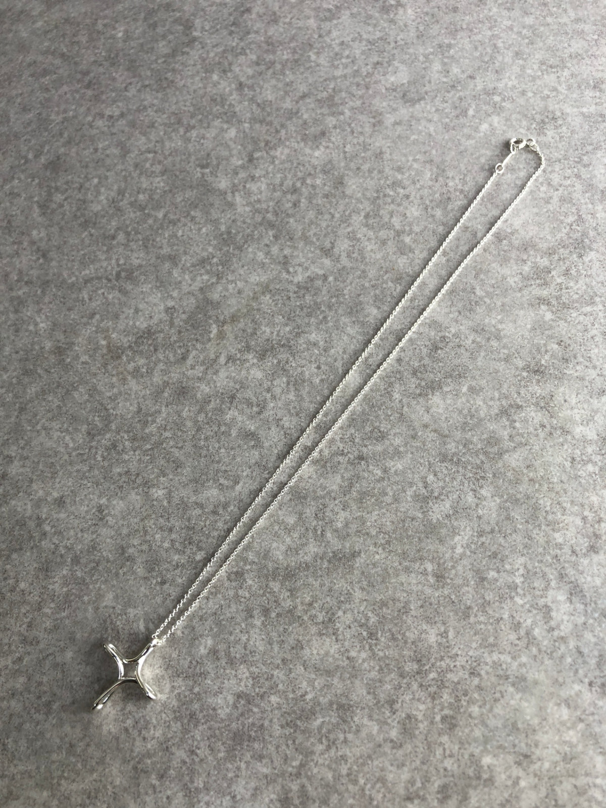 Tiffany & Co. SILVER925 Cross Necklace Silver Vintage wcr8r8