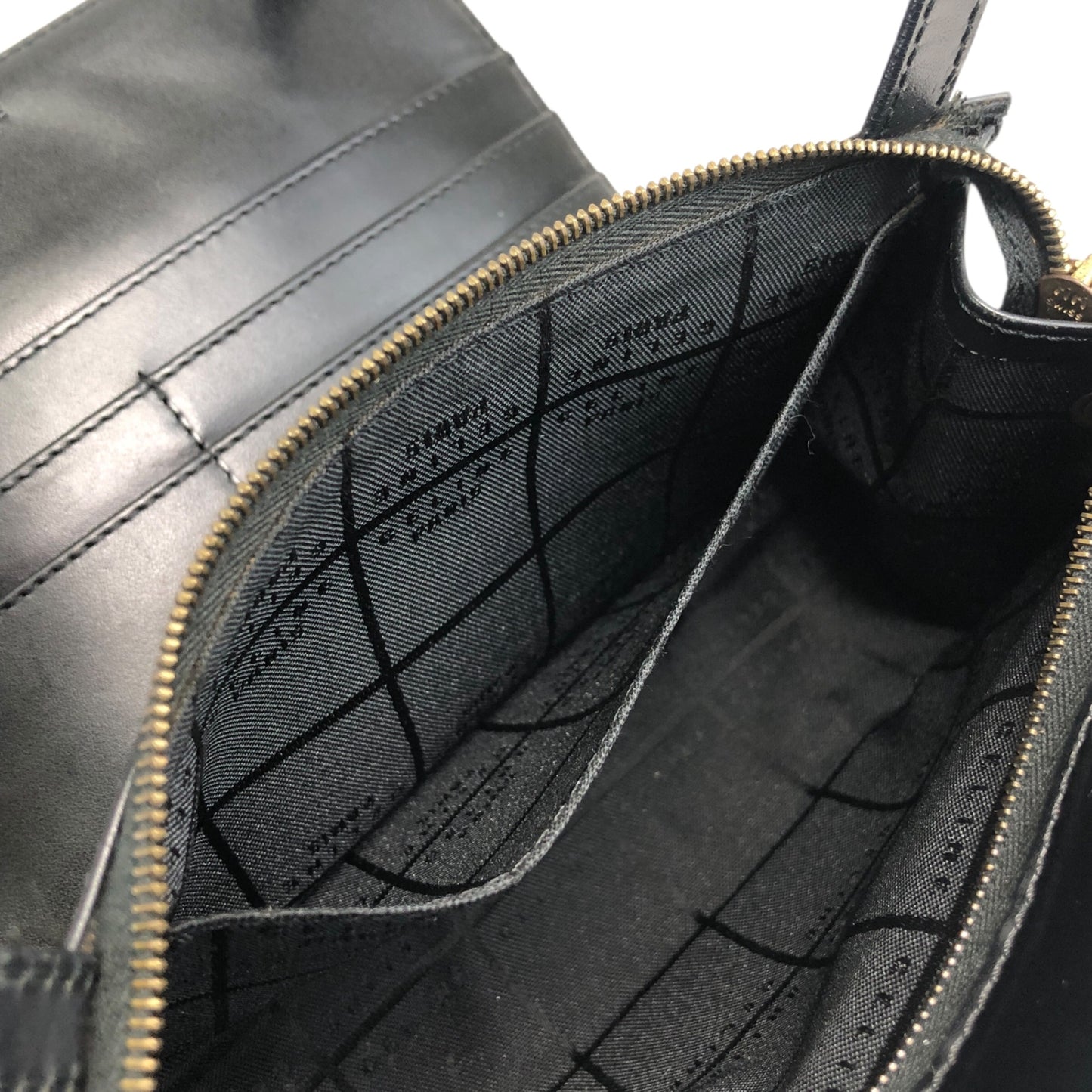 CELINE Macadam Shoulder bag Black Vintage dwm48m