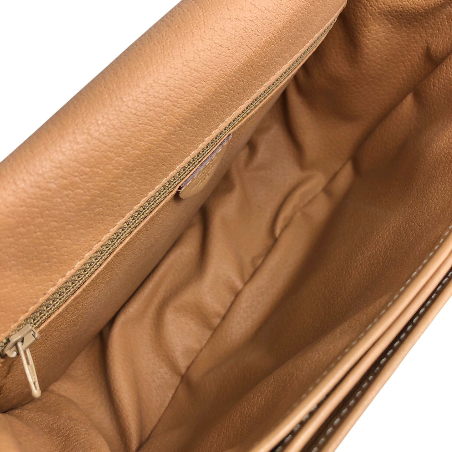 CELINE Macadam Blason Flap Shoulder bag Brown Vintage 7sfwkz