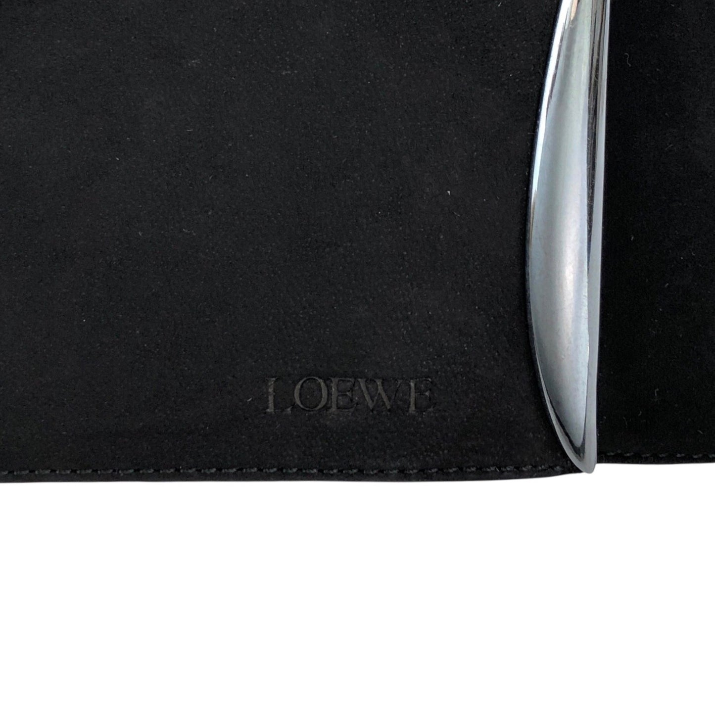 LOEWE Logo Handbag Black Vintage vfx75i