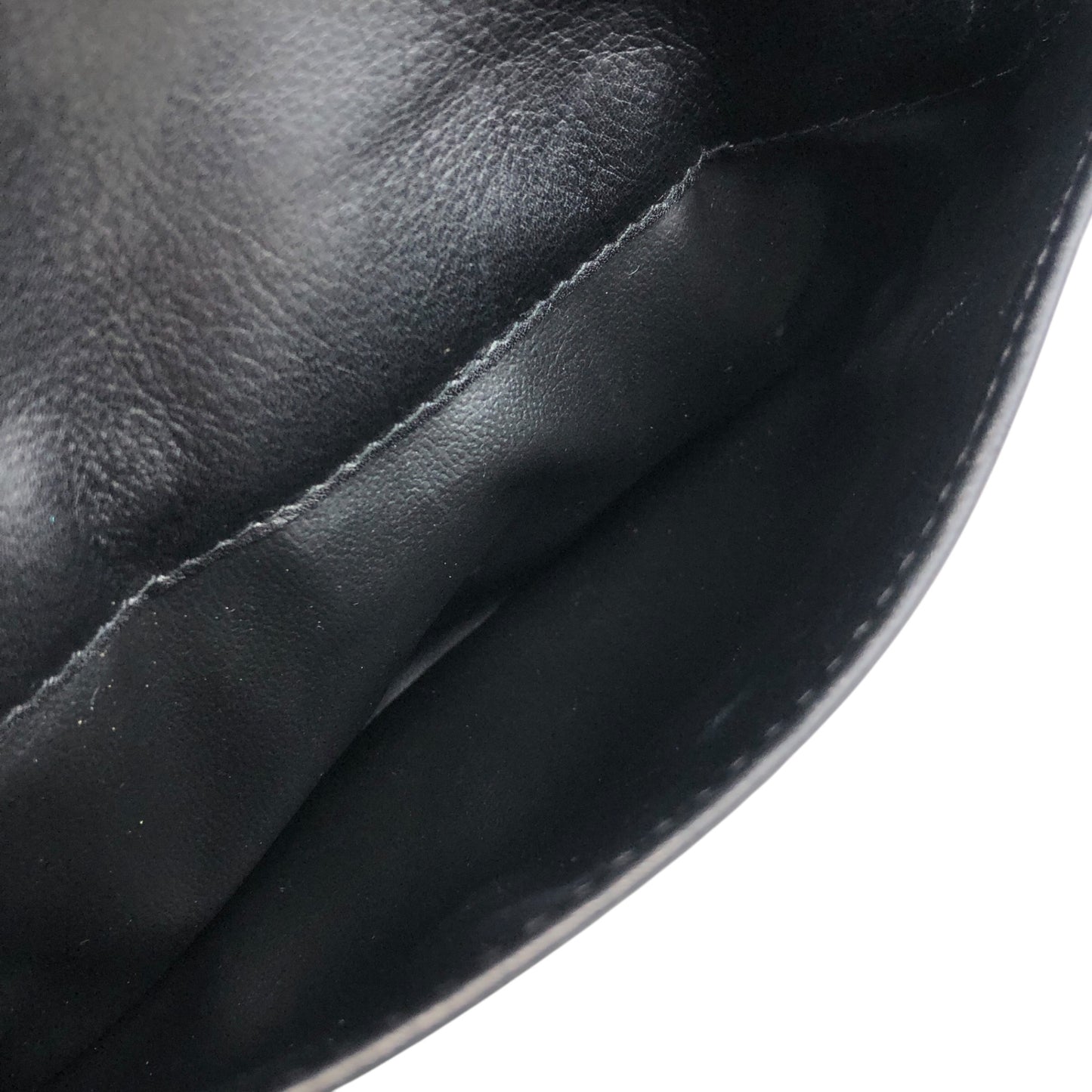 CELINE Triomphe Piping Shoulder bag Black×Brown Vintage 5hc7wn