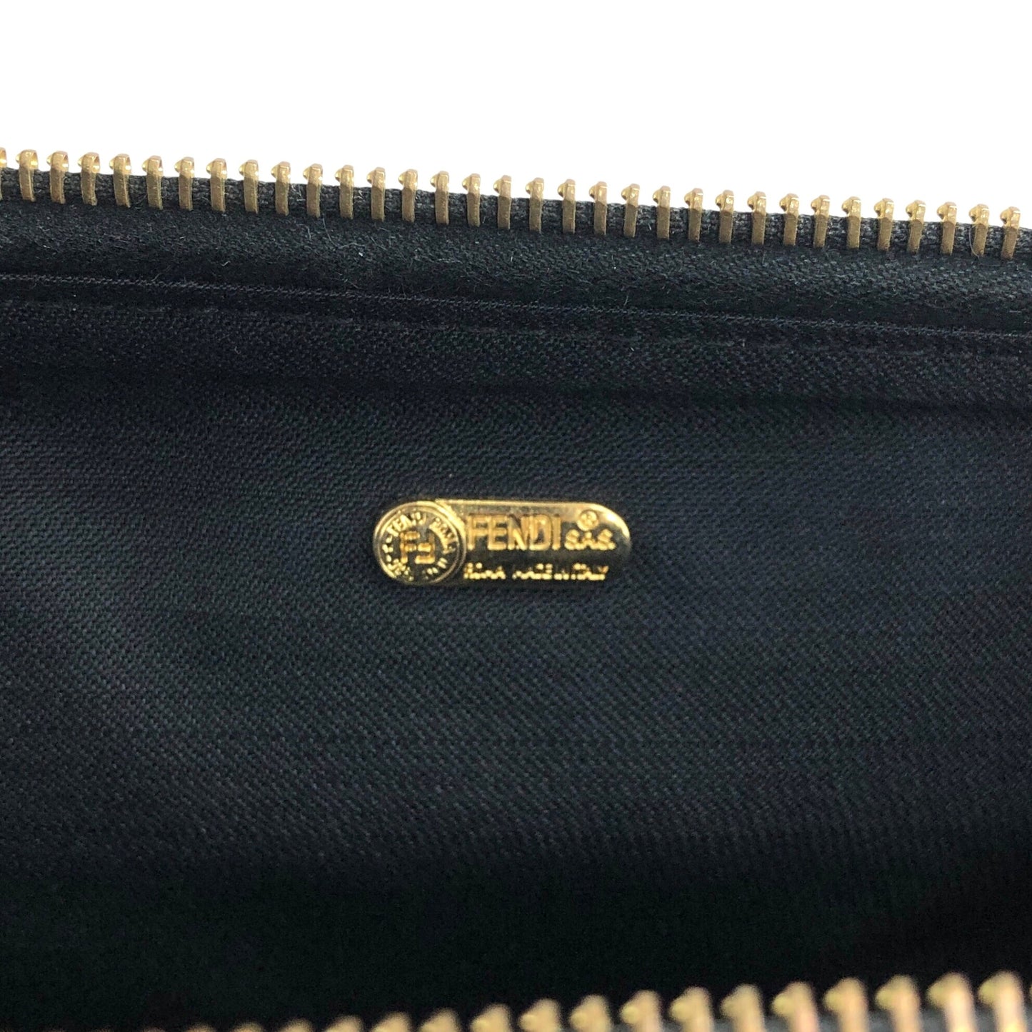 FENDI Pecan Two-way Small Boston bag Shoulder bag Brown Vintage wcnfzp