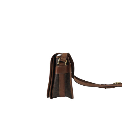 CELINE Macadam Shoulder bag Brown Vintage ui5mtc