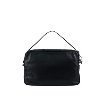 PRADA Logo Pouch Black Vintage e5kf4y