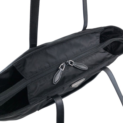 PRADA Tessuto Triangle Logo Totebag Black Vintage 3zhhwr