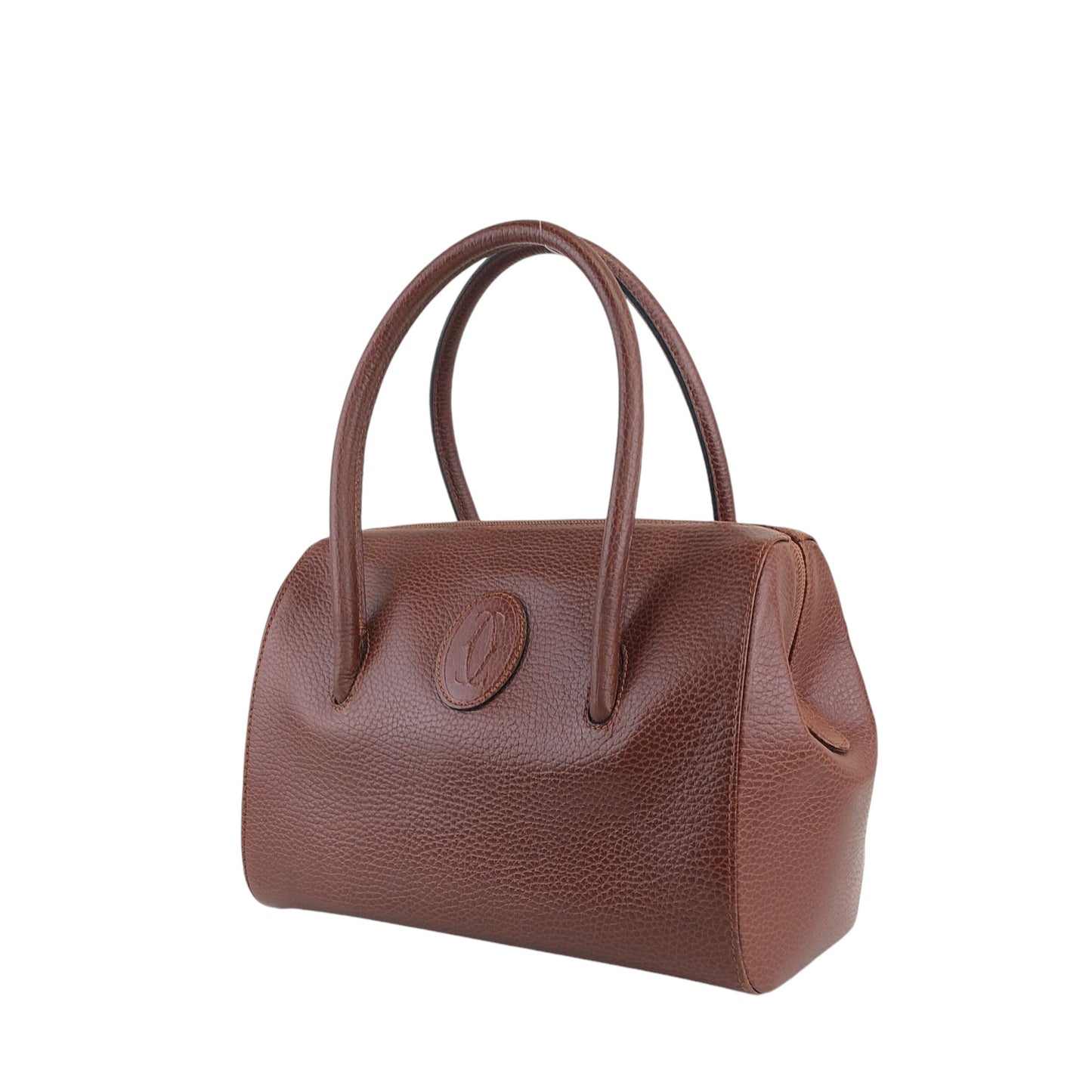 Cartier Handbag Boston bag Brown Vintage ksgkga