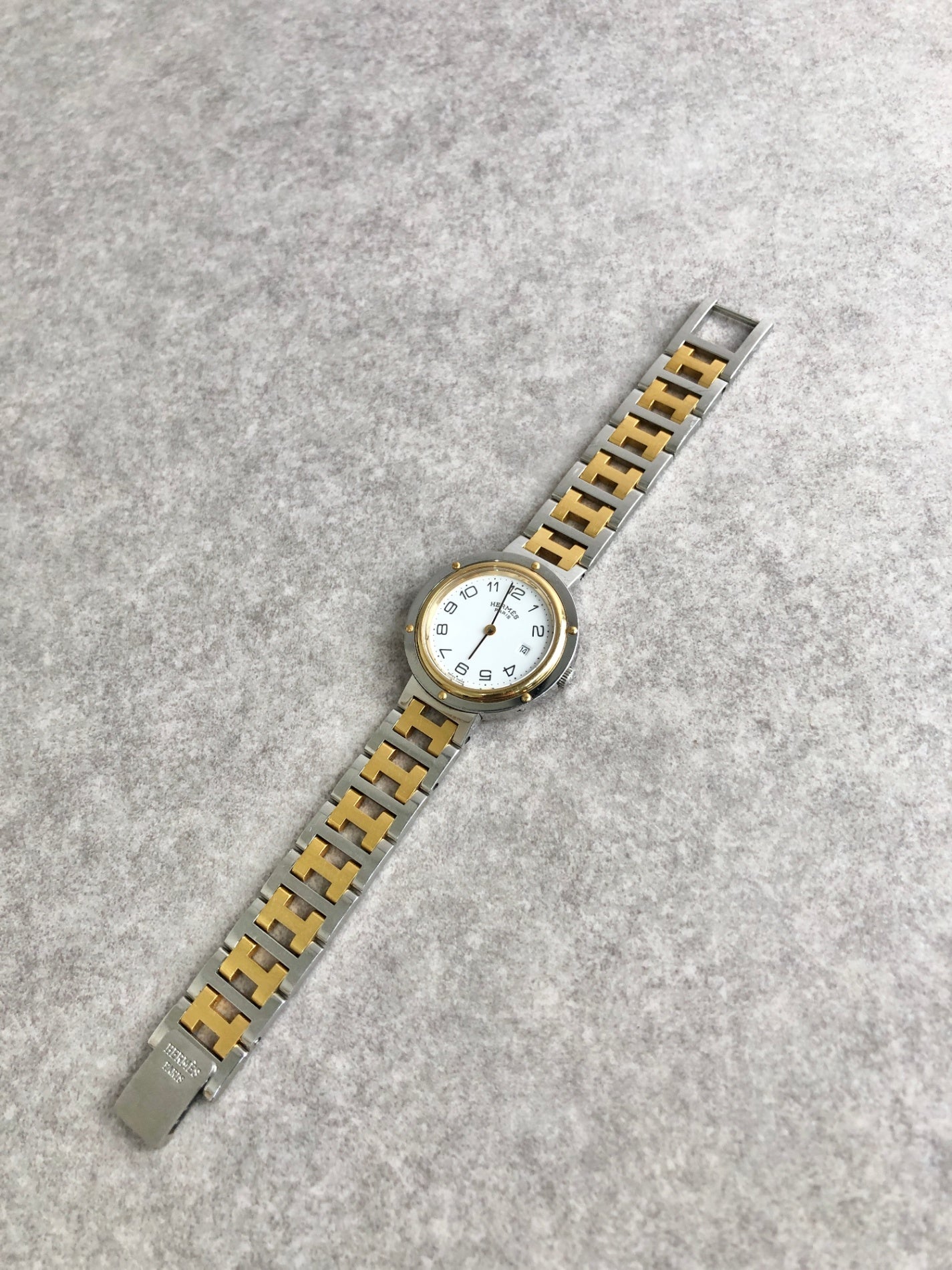 HERMES Watch Gold×Silver Vintage gmrz5y