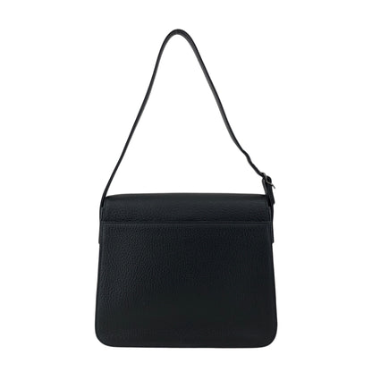 Yves Saint Laurent Logo Shoulder bag Black Vintage vgm3f4