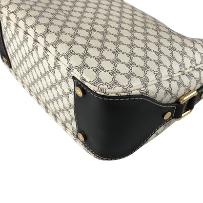 CELINE Macadam Shoulder bag White Vintage sf8jz2