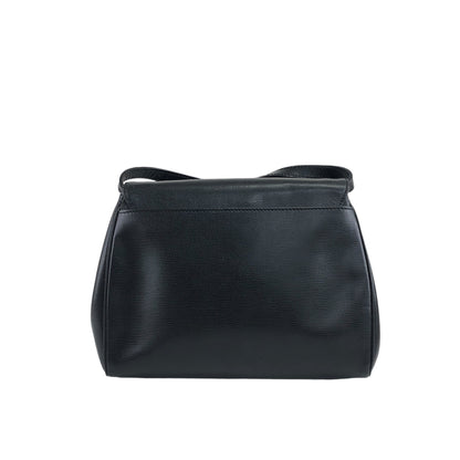 CELINE Circle Logo Shoulder bag Black Vintage ucvasz