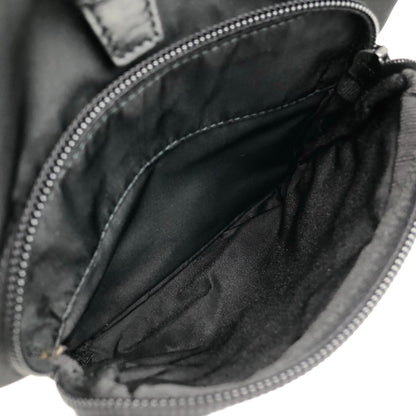 PRADA Triangle Logo Front Pocket Backpack Black Vintage wwwtfy