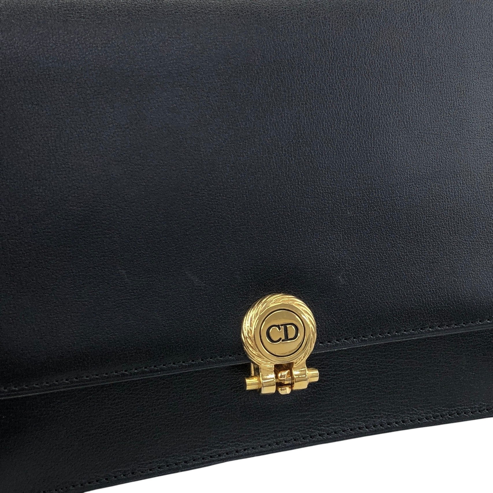 Christian Dior CD Logo Shoulder bag Black Vintage fkd5wp