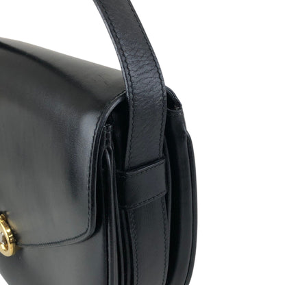 CELINE Blason Shoulder bag Black Vintage a6pwvz
