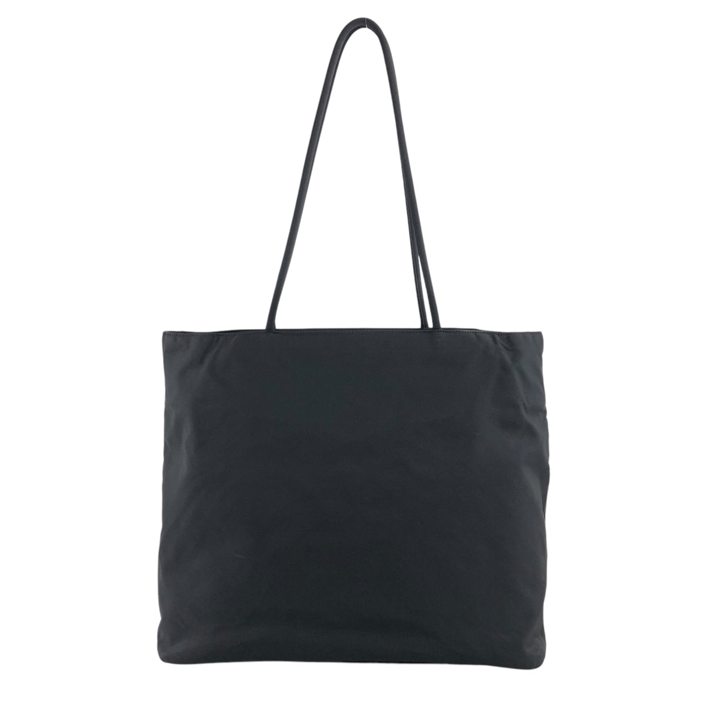PRADA Triangle Logo Totebag Black Vintage hidgup