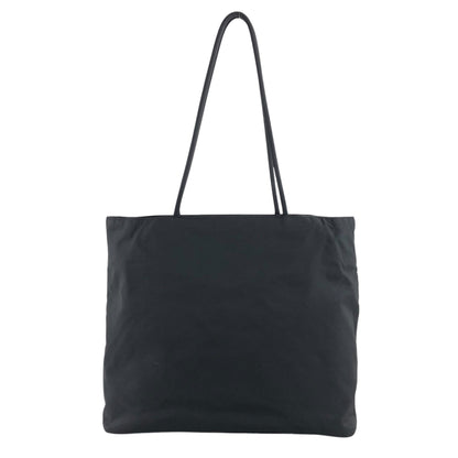 PRADA Triangle Logo Totebag Black Vintage hidgup