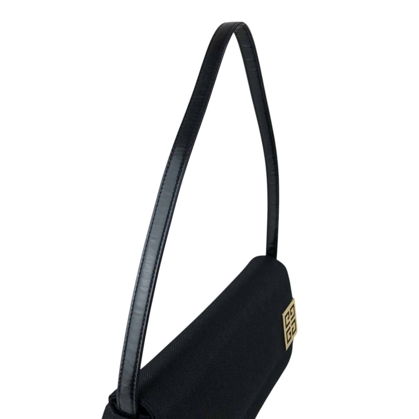 GIVENCHY Logo Small Handbag Black Vintage nkmrr6