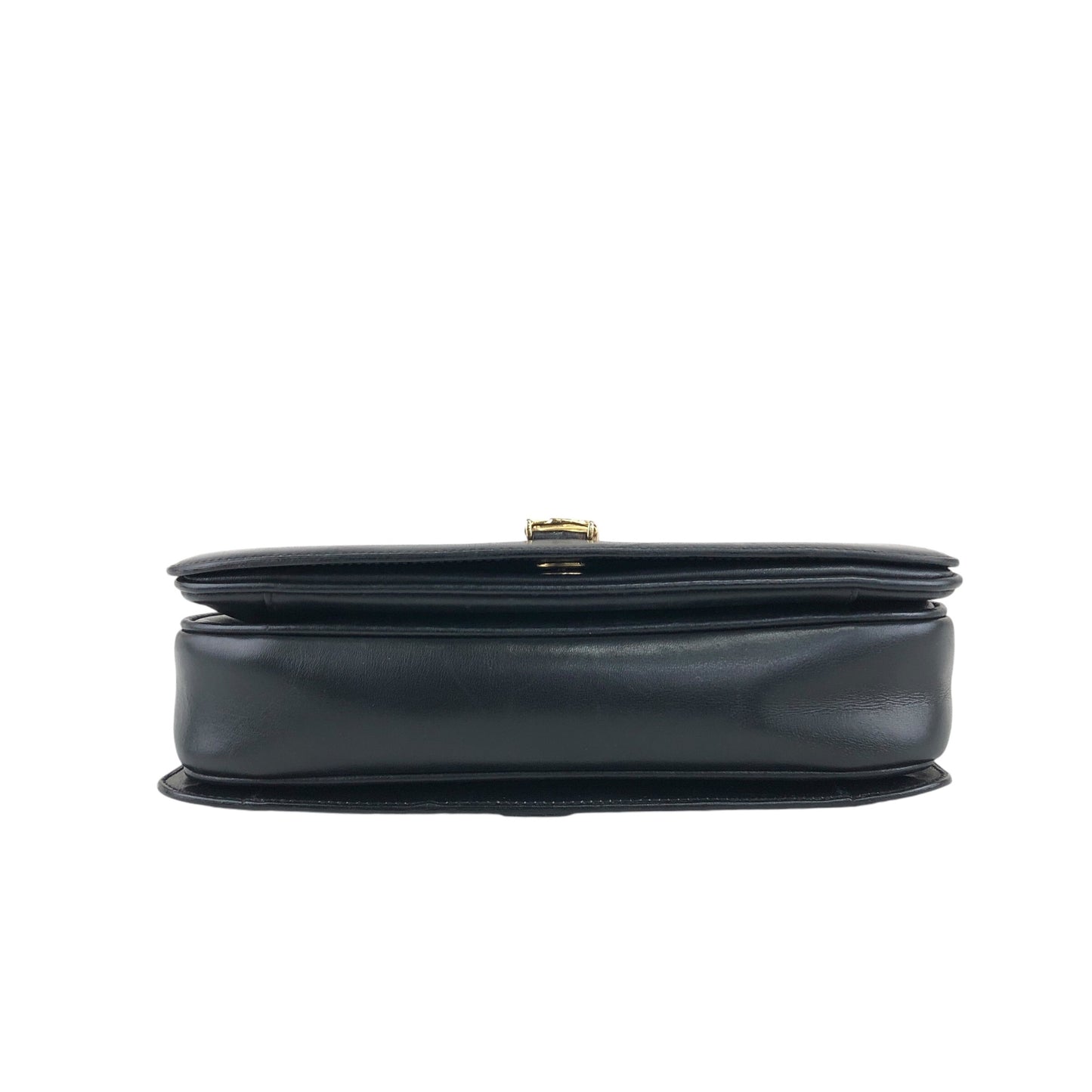 CELINE Horse Carriage Shoulder bag Black Vintage tinnie