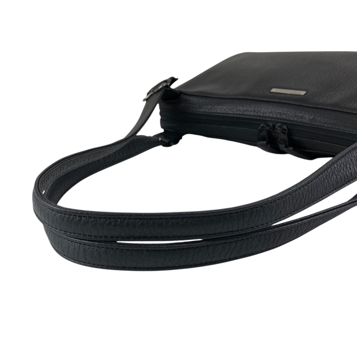Yves Saint Laurent Logo Shoulder bag Black Vintage 2mp2vx
