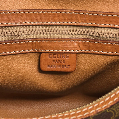 CELINE Macadam Blason Handbag Brown Vintage s5ej7j