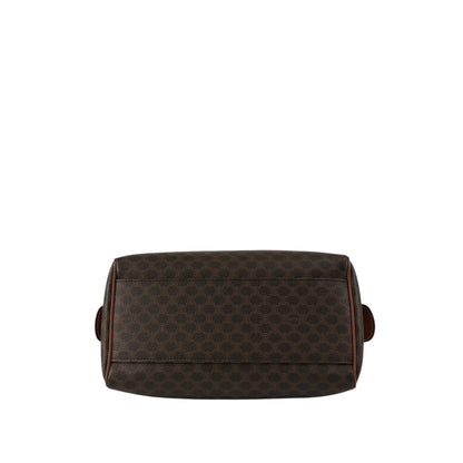 CELINE Macadam Blason Handbag Boston bag Brown Vintage u6p2h4