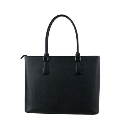 BURBERRY Logo Handbag Totebag Black Vintage behneb