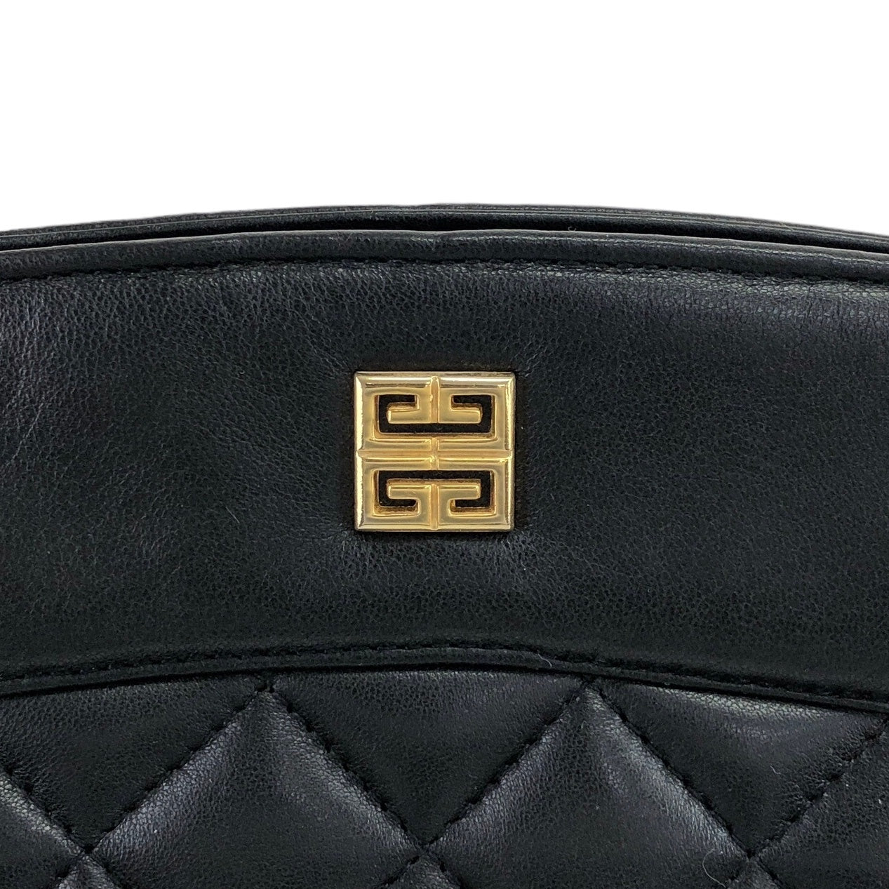 GIVENCHY Logo Chain Shoulder bag Black Vintage mt5pht