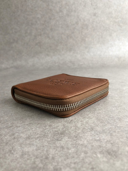 LOEWE Logo Embossed Folded Wallet Brown Vintage 8jjfbt