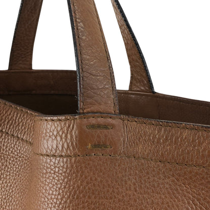 GUCCI Logo Embossed Totebag Brown Vintage 7tbu4m