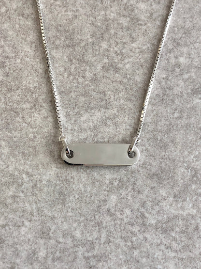 Christian Dior Logo  Motif Necklace Silver Vintage pidv5i