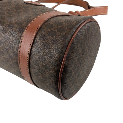 CELINE Macadam Blason Handbag Brown Vintage d4wvhf