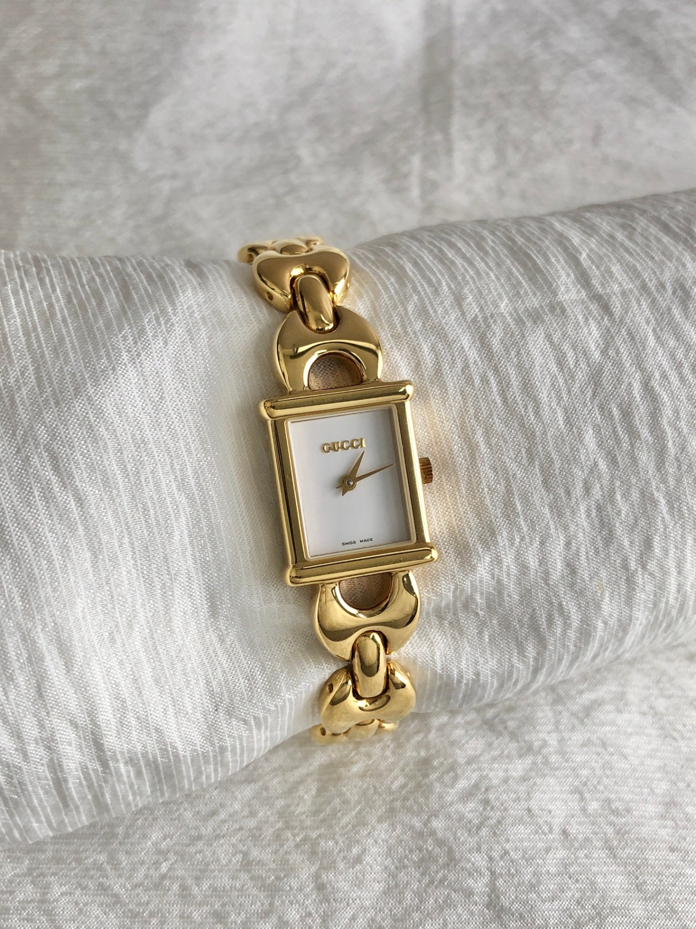 GUCCI Quartz Watch Gold 1800L Vintage wu52cy